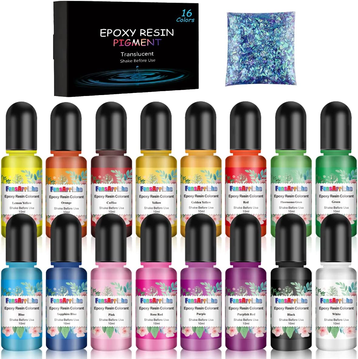 pigmentos para resina epoxica colores para resina 16 Colores colorante  tinte 