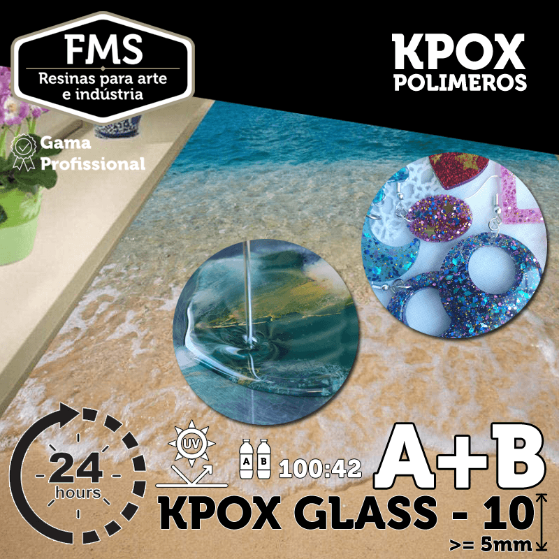 Kpox Glass 10 24Hr (A+B) 100:42 - Fms Artepoxy - Iberica